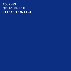 #0C2E83 - Resolution Blue Color Image